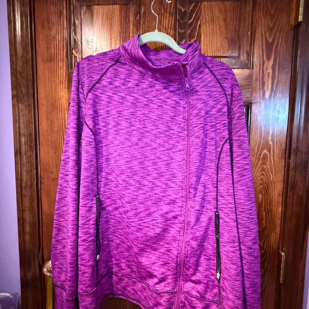 Women's heathered Pink workout Jacket